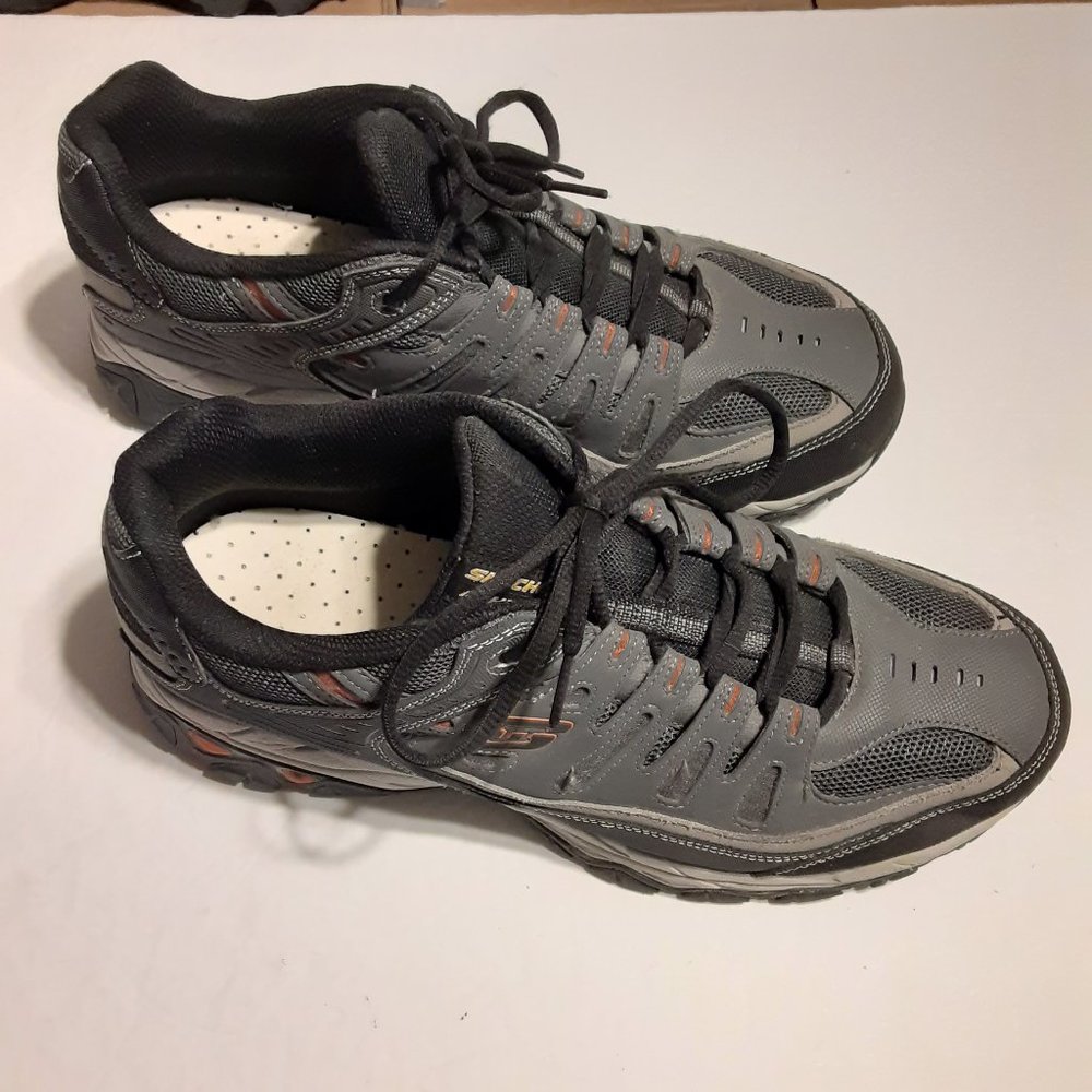 Skechers Men's After Burn Memory Fit Shoes 50125EWW CCGY Size 12